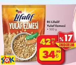 ETİ LİFALİF YULAF EZMESİ 500 G ETİ LİFALİF YULAF EZMESİ 500 G
